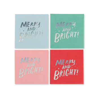 Merry and Bright Cocktail Napkins