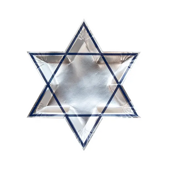 Star of David Silver Plates