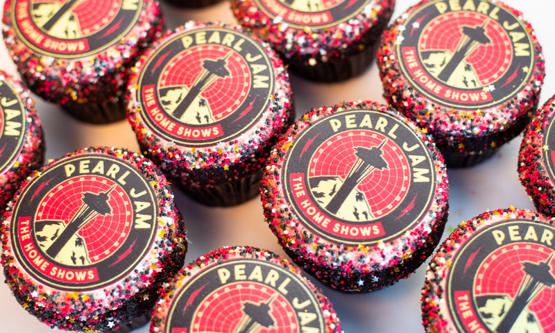 Pearl Jam Custom Printed Logoed Cupcakes