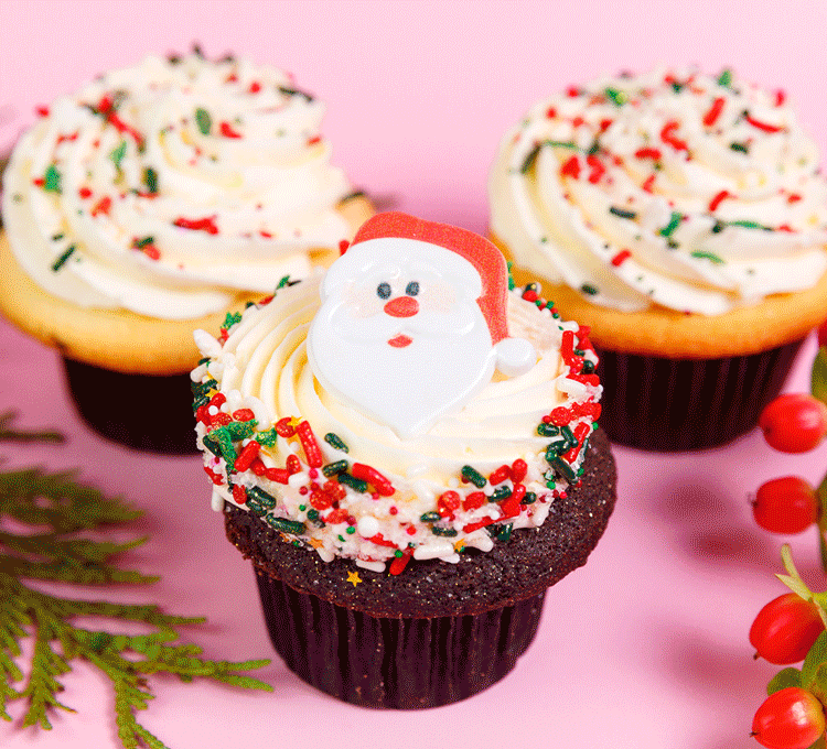 Christmas Cupcakes Macarons and Cakes