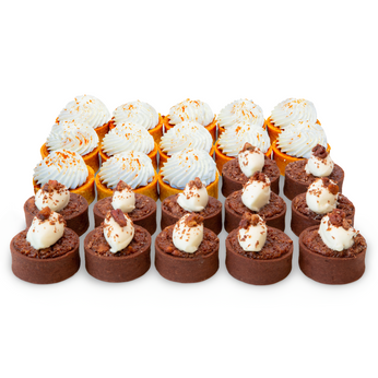 Chocolate Pecan and Pumpkin Mascarpone Tart Bites