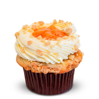 Peachy Cream Crumble-Trophy Cupcakes