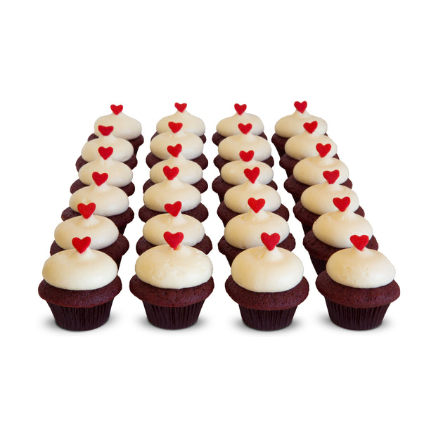 2 Dozen Red Velvet Minis-Trophy Cupcakes