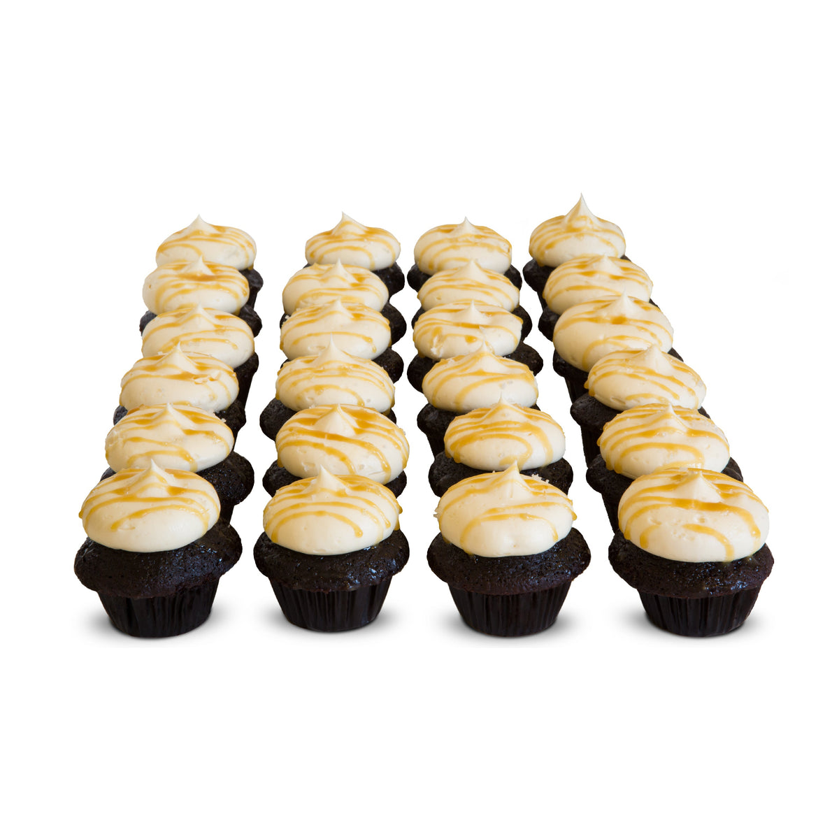Salted Caramel Mini Cupcakes 2 Dozen Trophy Cupcakes