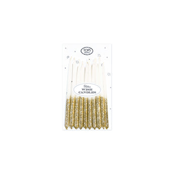 4" Glitter Wish Candles - Gold-Trophy Cupcakes