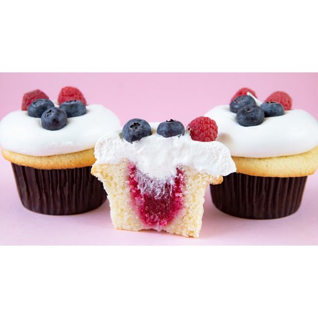 Berry Vanilla Dozen-Trophy Cupcakes