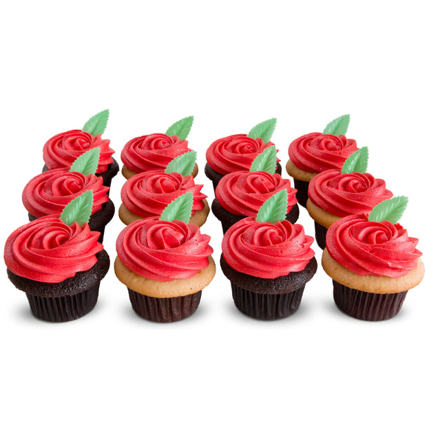 A Dozen Red Roses-Trophy Cupcakes