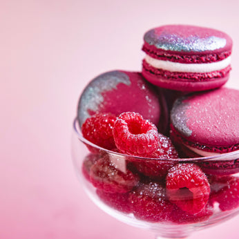 Raspberry Champagne Macaron
