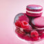 Raspberry Champagne Macaron