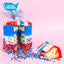 Red, White, & Sprinkle Surprise Cake