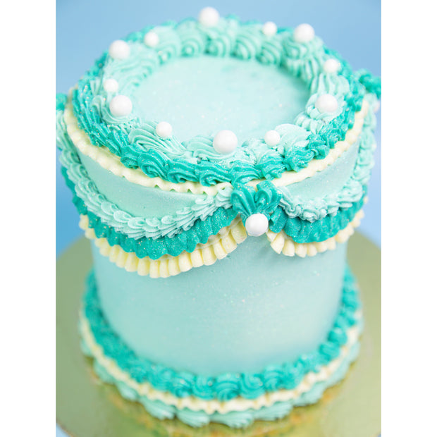 Fancy Blue Cake - NEW!