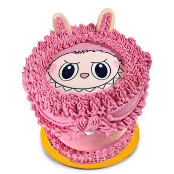 Pink Labubu Cake