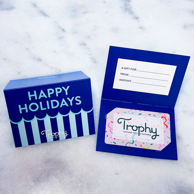 Gift Card - Happy Holidays Blue