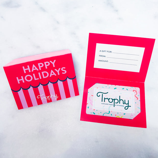 Gift Card - Happy Holidays Red