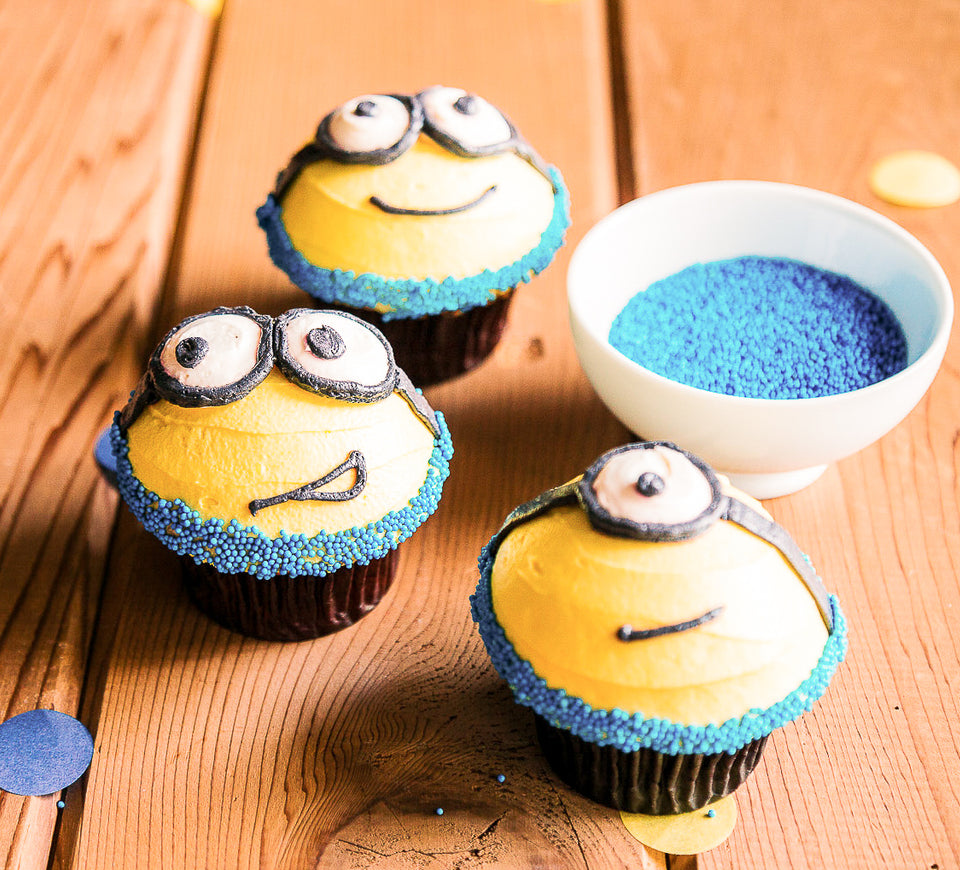 Custom Cupcakes to match your event - minions cupcakes