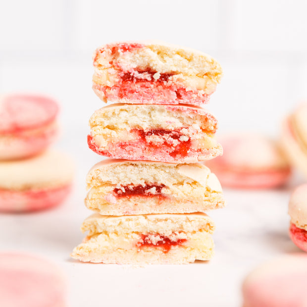 Strawberry Cheesecake Macaron-Trophy Cupcakes