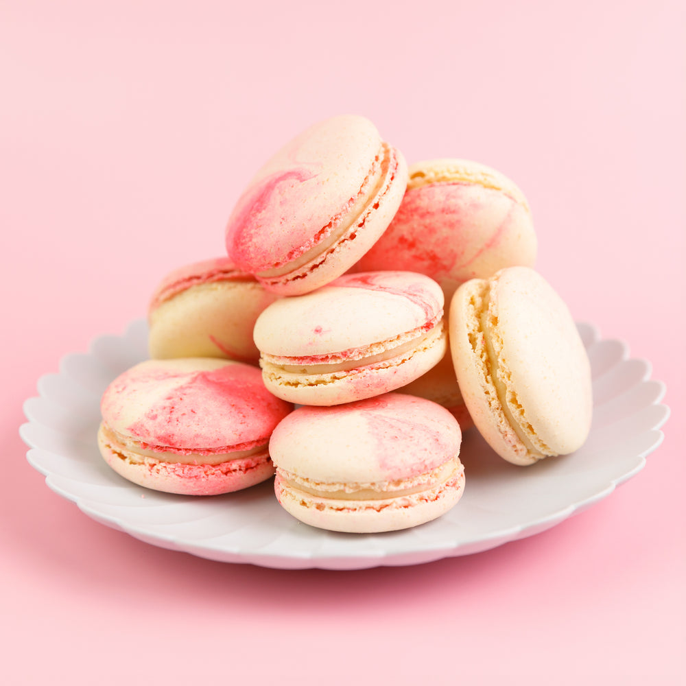 Strawberry Cheesecake Macaron-Trophy Cupcakes