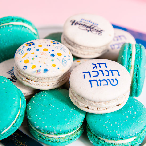 Happy Hanukkah Macarons