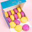 Purple and Gold Macarons