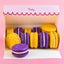 Purple and Gold Macarons