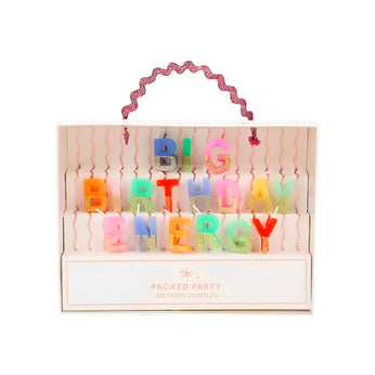 Big Birthday Energy Glitter Candle Set