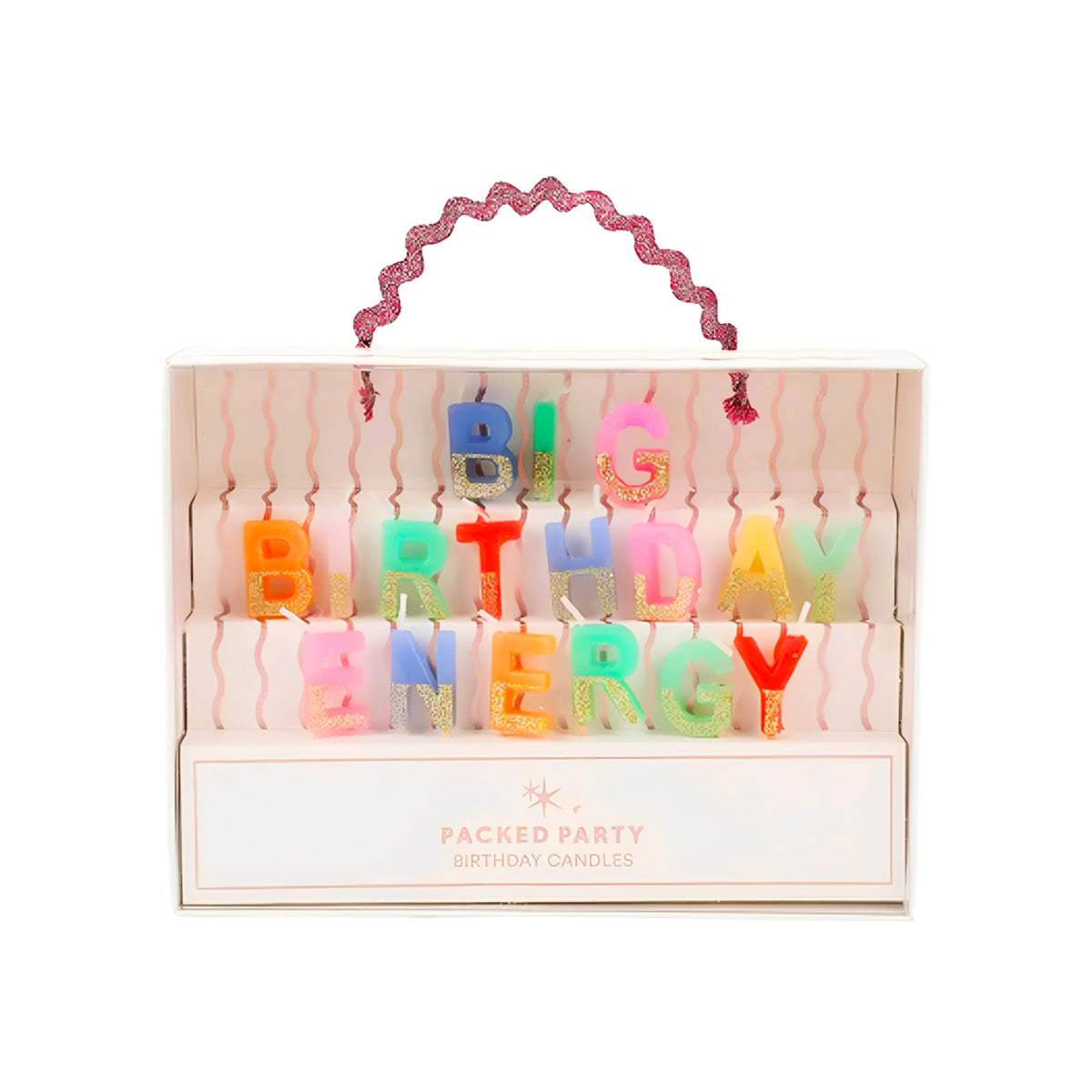 Big Birthday Energy Glitter Candle Set