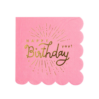 Happy Birthday Cocktail Napkins