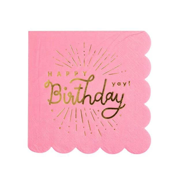 Happy Birthday Cocktail Napkins