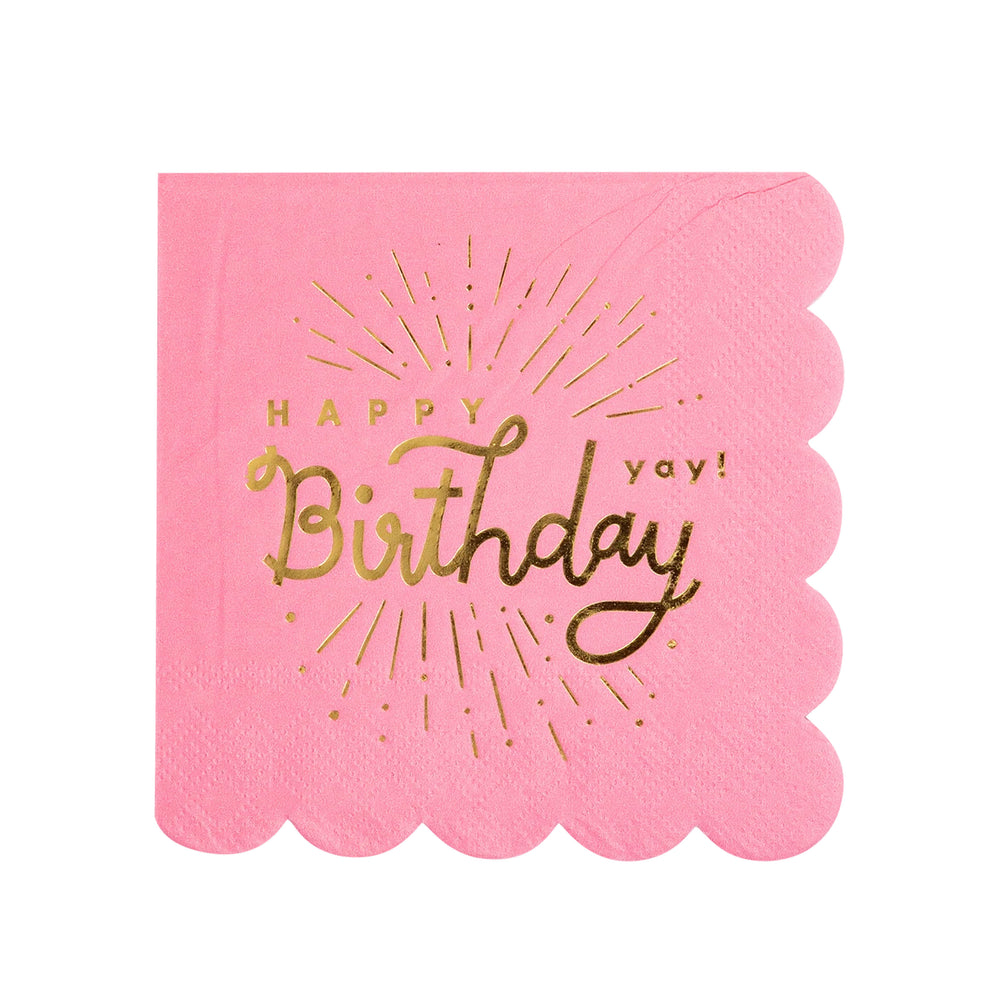 Happy Birthday Cocktail Napkins