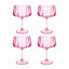 Pretty in Pink Coupe Glasses