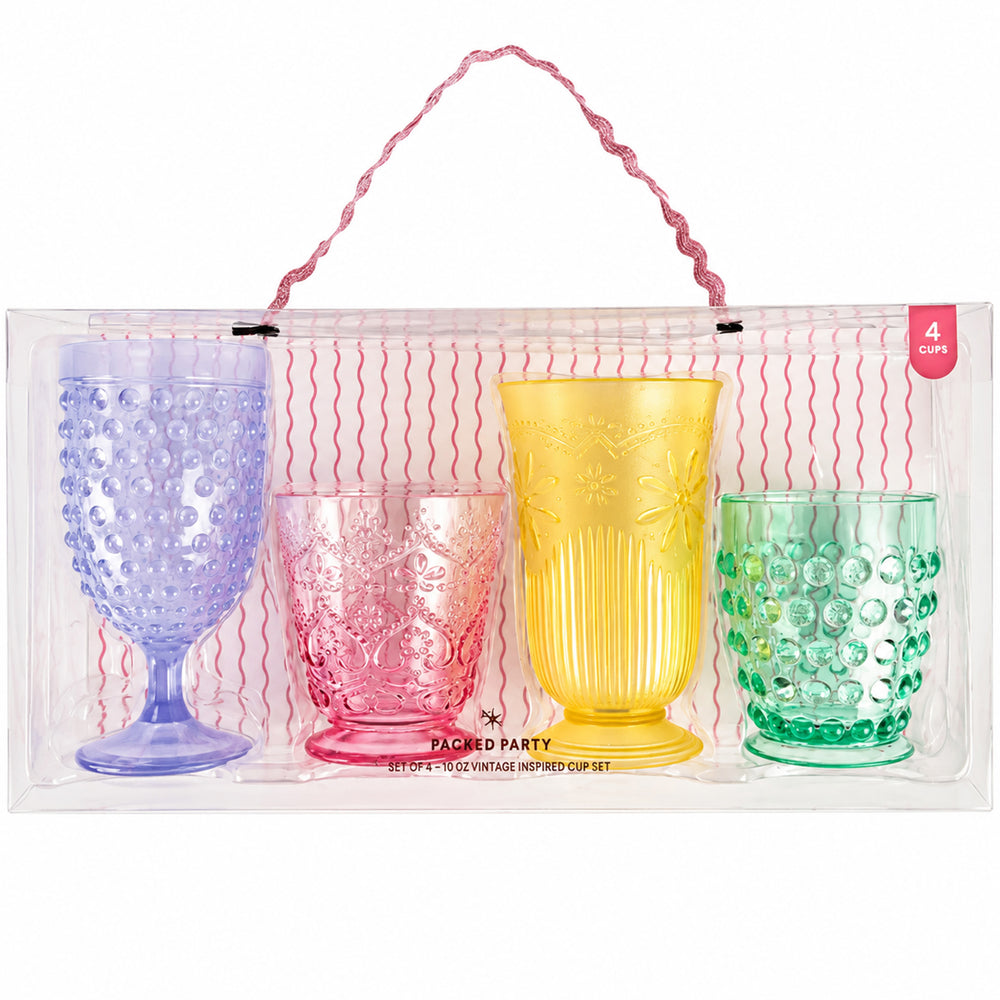 Vintage Pastel Reusable Cups