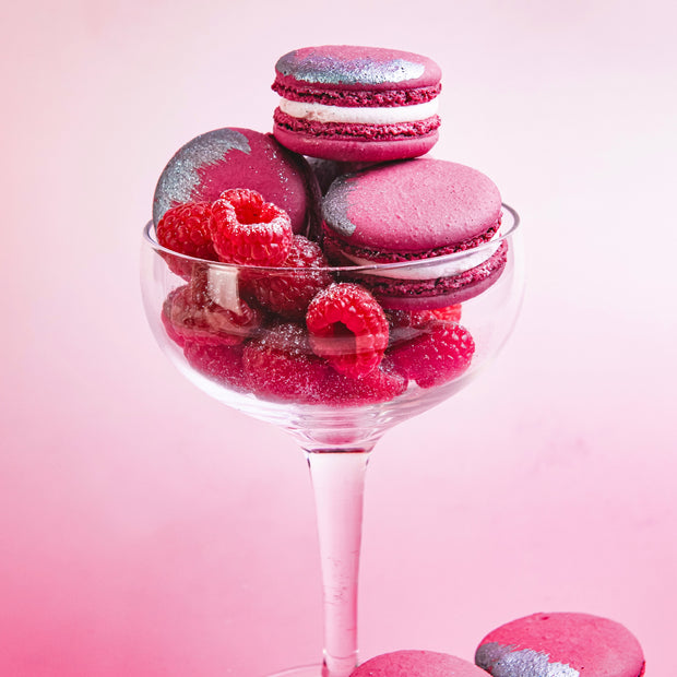Raspberry Champagne Macaron