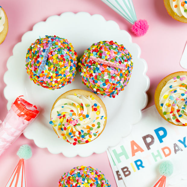 Classic Happy Birthday Dozen-Trophy Cupcakes