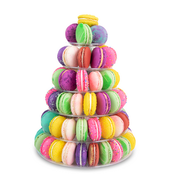 6 Tier Macaron Tower-Trophy Cupcakes