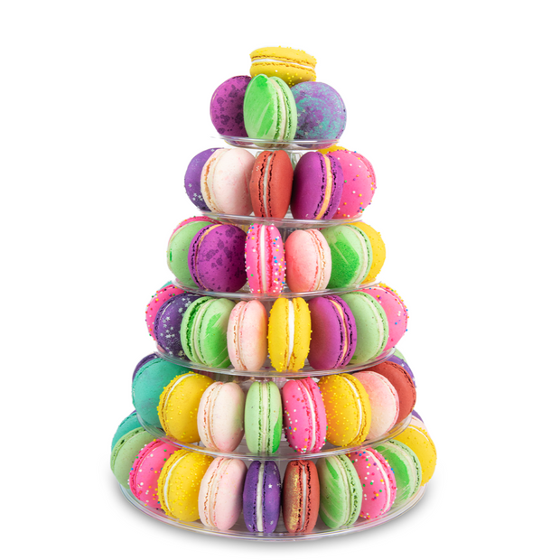 6 Tier Macaron Tower-Trophy Cupcakes