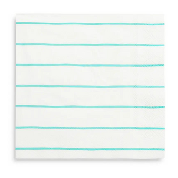 Aqua Striped Dessert Napkins-Trophy Cupcakes