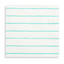 Aqua Striped Dessert Napkins