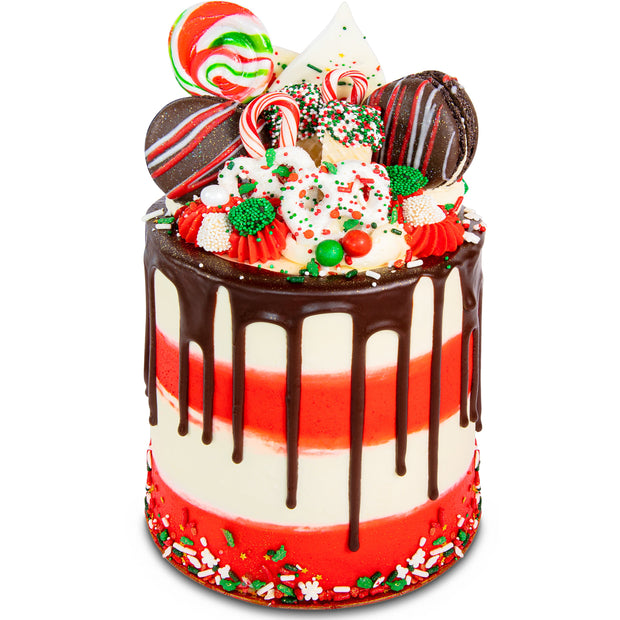 Chocolate Candy Cane Magic Cake-Trophy Cupcakes