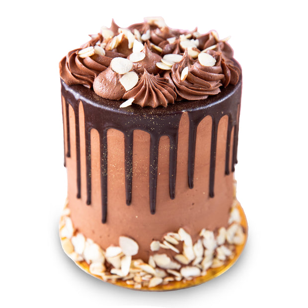Chocolate Covered Almond Cake - Gluten Free-Trophy Cupcakes