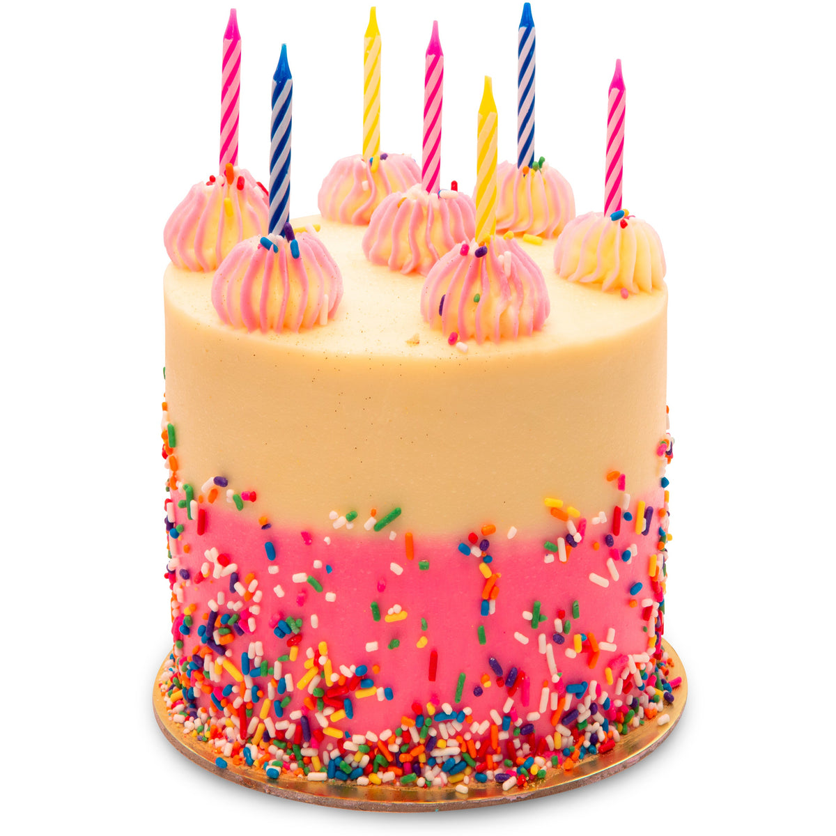 Pink Sprinkle Birthday Cake-Trophy Cupcakes