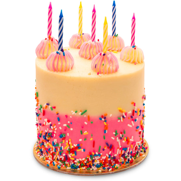 Pink Sprinkle Birthday Cake