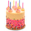 Pink Sprinkle Birthday Cake-Trophy Cupcakes