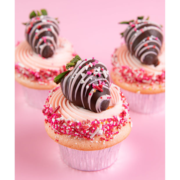 Berry Bubbly-Trophy Cupcakes