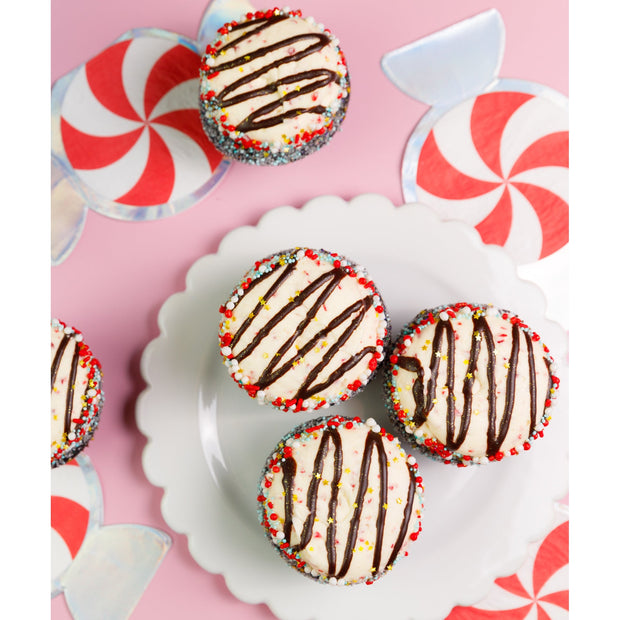 Chocolate Candy Cane-Trophy Cupcakes