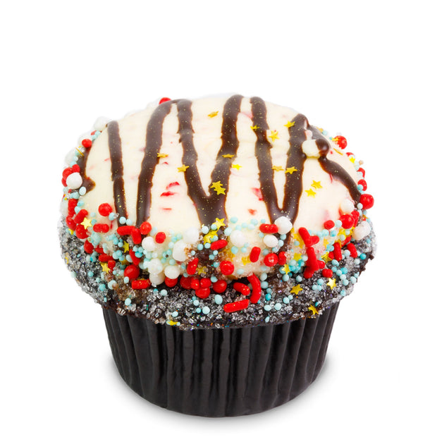 Chocolate Candy Cane-Trophy Cupcakes