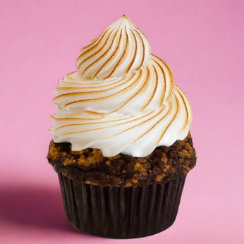 Chocolate Graham Cracker AKA S'more-Trophy Cupcakes
