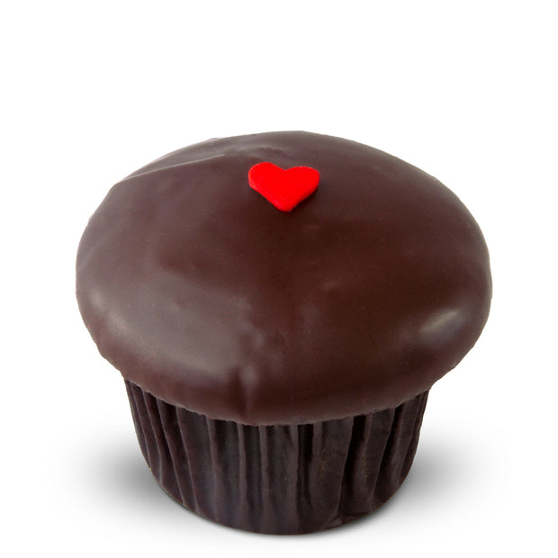 Dark Chocolate Raspberry-Trophy Cupcakes