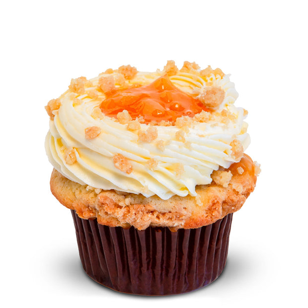 Peachy Cream Crumble-Trophy Cupcakes