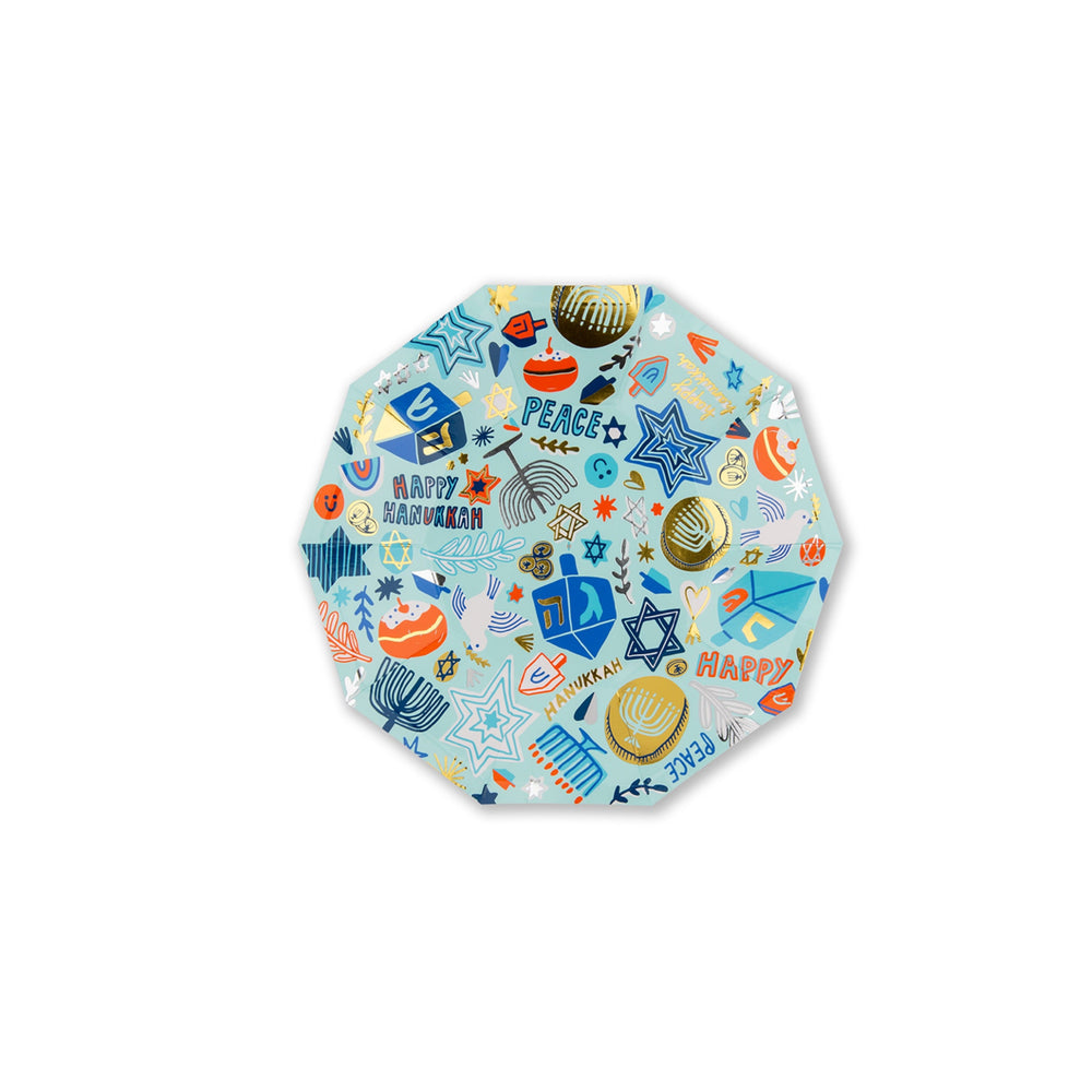 Hanukkah Dessert Plates-Trophy Cupcakes