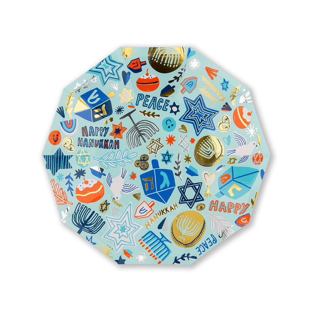 Hanukkah Dessert Plates-Trophy Cupcakes
